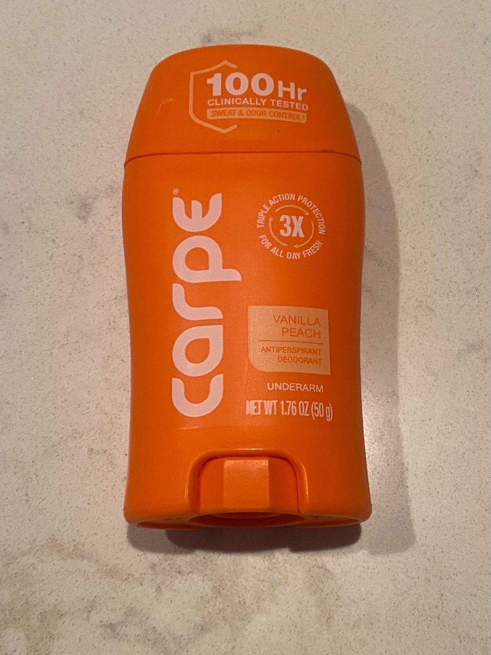 Carpe: Vanilla Peach Antiperspirant Deodorant Stick (sold out)